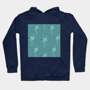 Teal Flamingos Hoodie